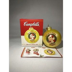 Campbell's Soup Collector's Edition Ball Ornament 2002  With Box